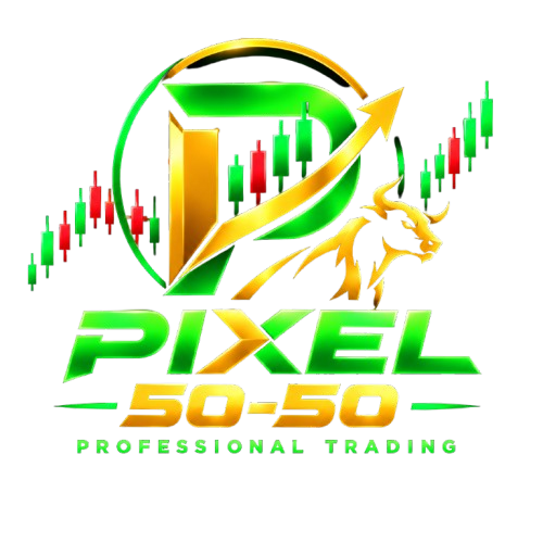Pixel 50-50 logo